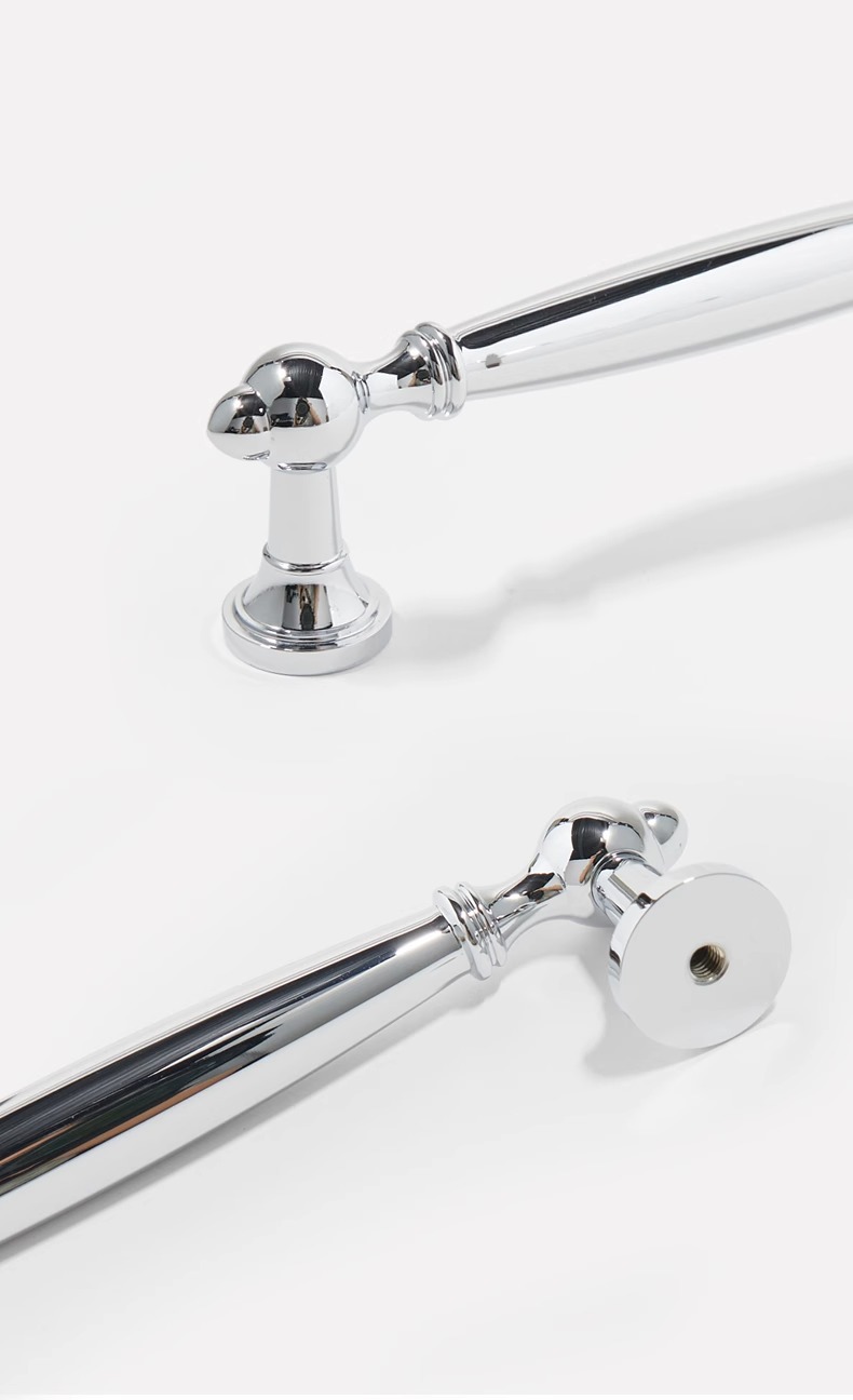 Tay nắm tủ đồng màu bạc sang trọng KPA490 | Flexdecor VN | 18