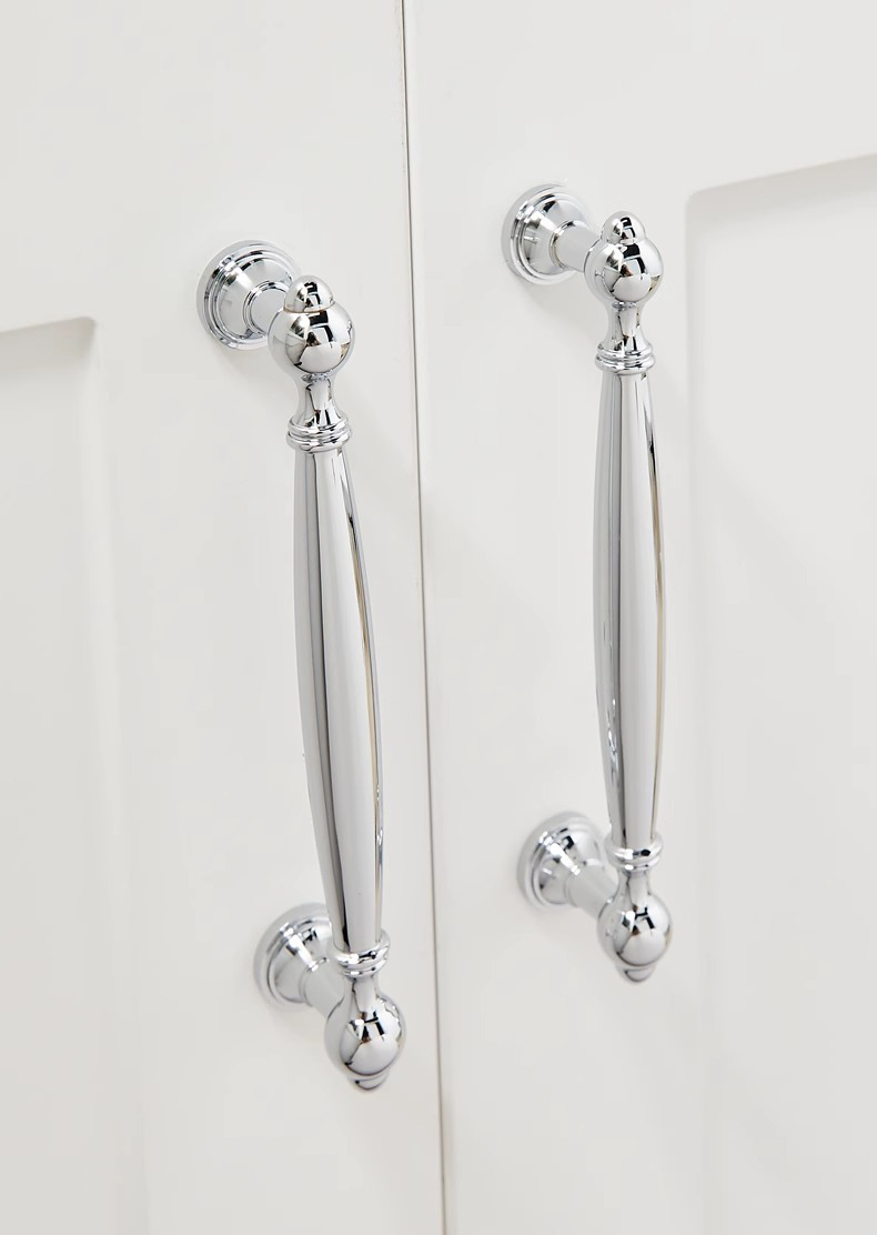 Tay nắm tủ đồng màu bạc sang trọng KPA490 | Flexdecor VN | 14