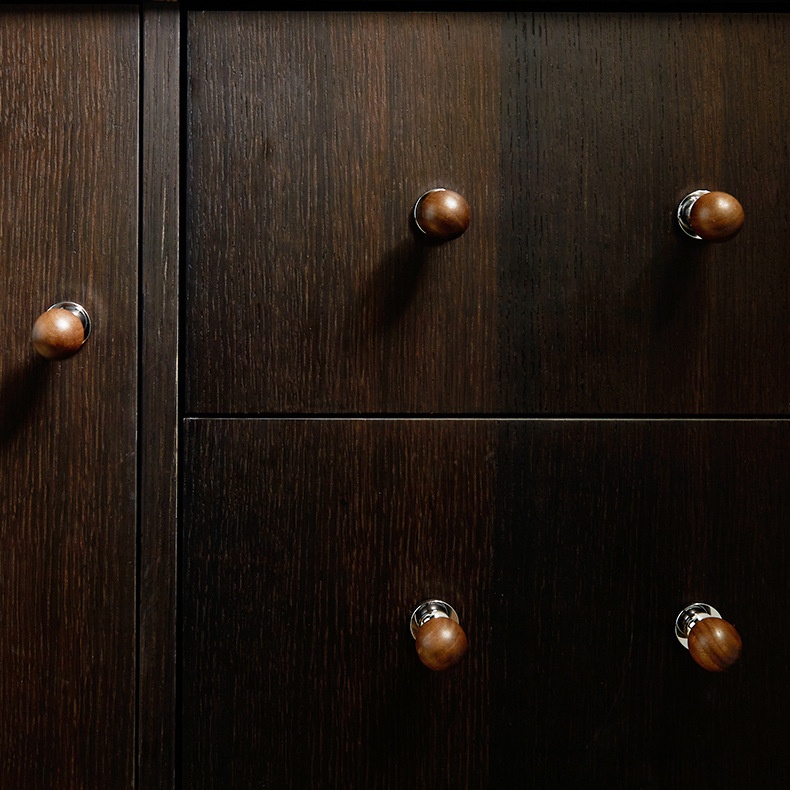 Tay nắm tủ đồng phối gỗ óc chó Bắc Âu KPA70 | Flexdecor VN | 11