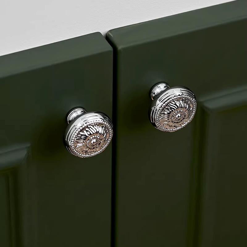 Núm tay nắm tủ tròn họa tiết vương giả YTNL01 | Flexdecor VN | 20