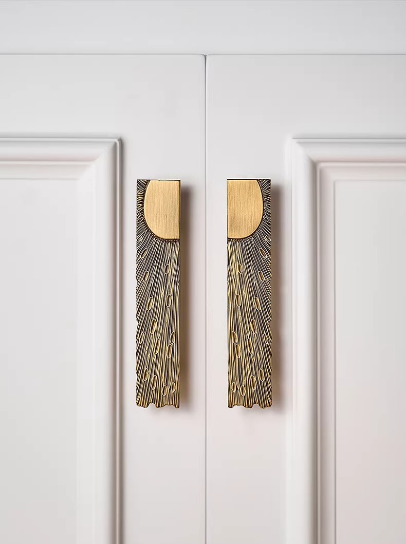 Tay nắm tủ đồng ánh dương cổ điển YYTLS04 | Flexdecor VN | 25