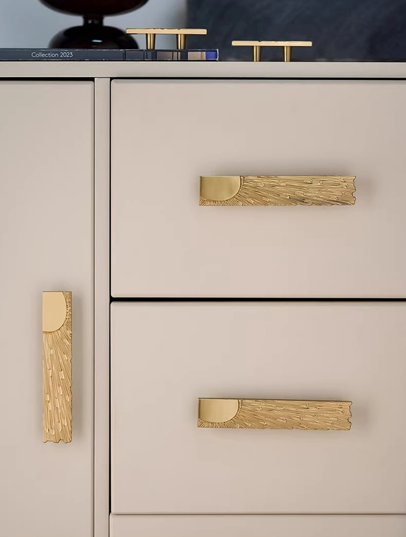 Tay nắm tủ đồng ánh dương hoàng kim YYTLS05 | Flexdecor VN | 25