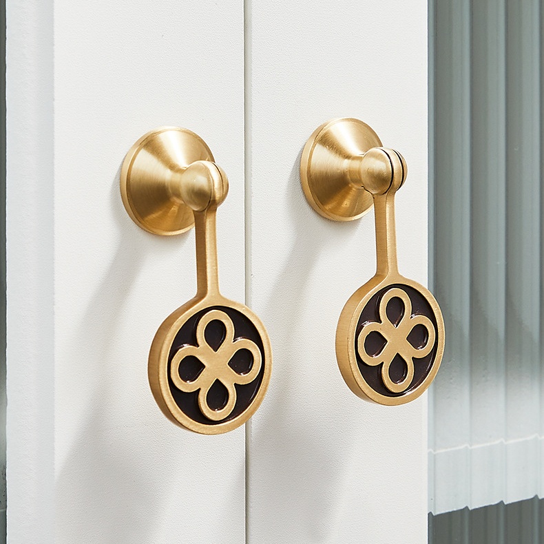 Tay nắm tủ đồng hoa bốn cánh cổ điển KPA2079 | Flexdecor VN | 27