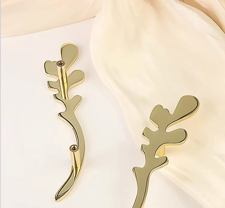 Tay nắm tủ đồng thau kiểu dáng chiếc lá YKS8910 | Flexdecor VN | 9