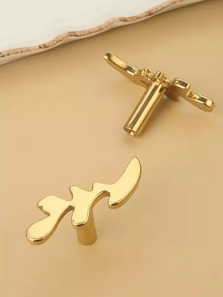 Tay nắm tủ đồng thau kiểu dáng chiếc lá YKS8910 | Flexdecor VN | 11