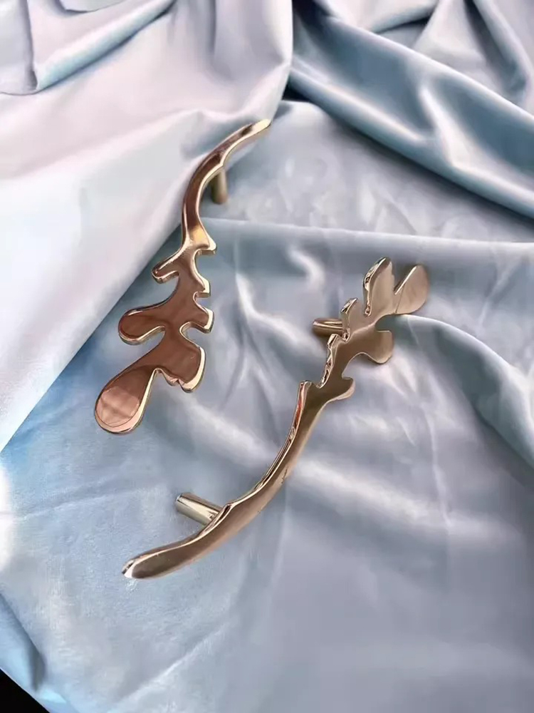 Tay nắm tủ đồng thau kiểu dáng chiếc lá YKS8910 | Flexdecor VN | 25