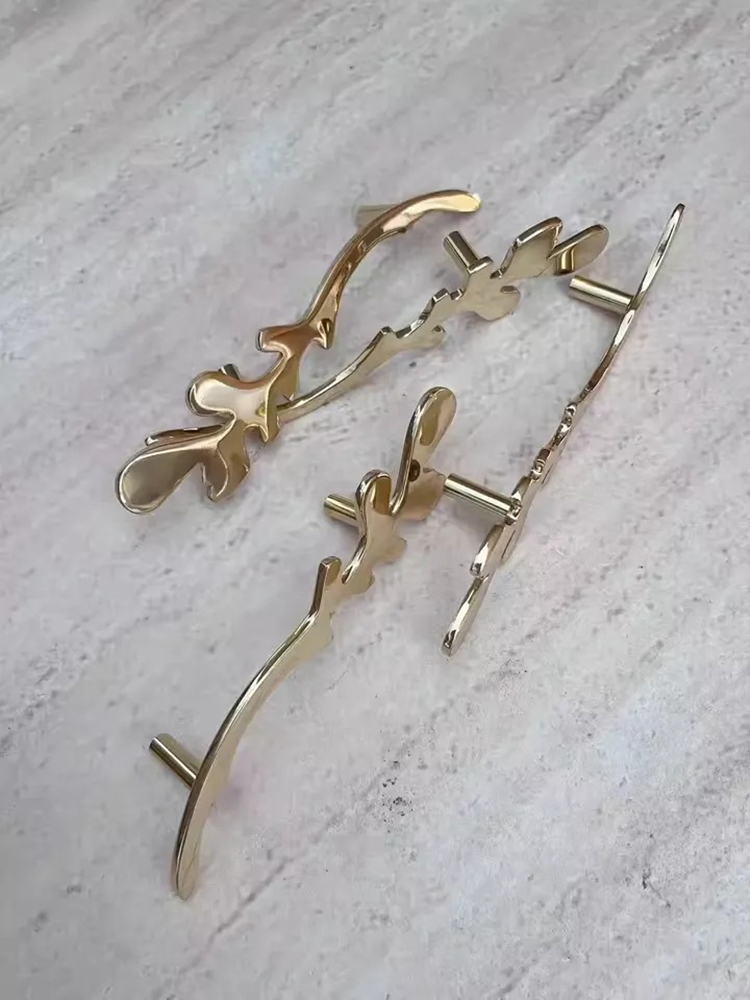 Tay nắm tủ đồng thau kiểu dáng chiếc lá YKS8910 | Flexdecor VN | 23