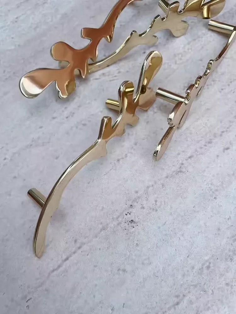 Tay nắm tủ đồng thau kiểu dáng chiếc lá YKS8910 | Flexdecor VN | 21