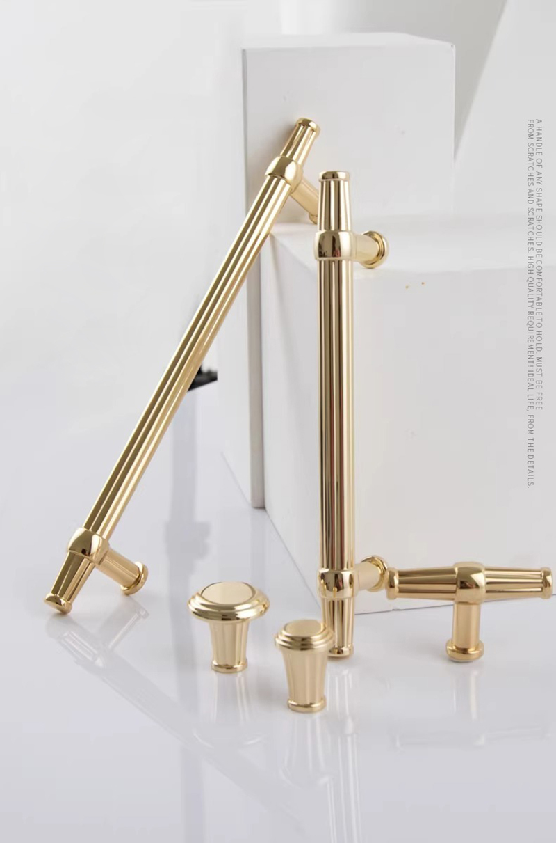 Tay nắm tủ hợp kim kẽm sang trọng J128YG | Flexdecor VN | 5