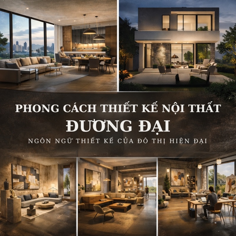 Phong cách thiết kế nội thất đương đại - Khi không gian sống trở thành bản giao hưởng của thời đại