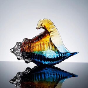 Bình thủy tinh trang trí kiểu vỏ ốc HL8809