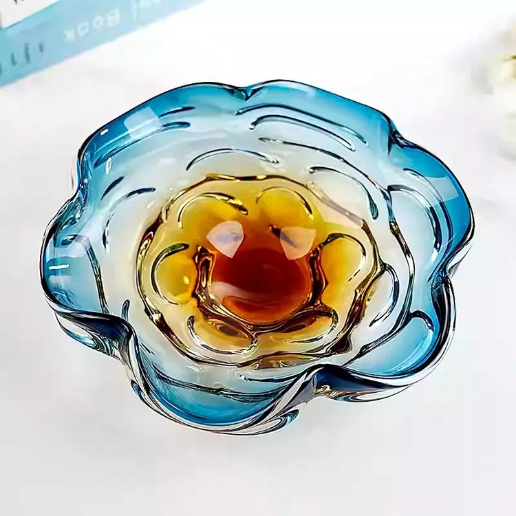 Đĩa trang trí thủy tinh nghệ thuật Ocean Wave HL798 | Flexdecor VN | 9