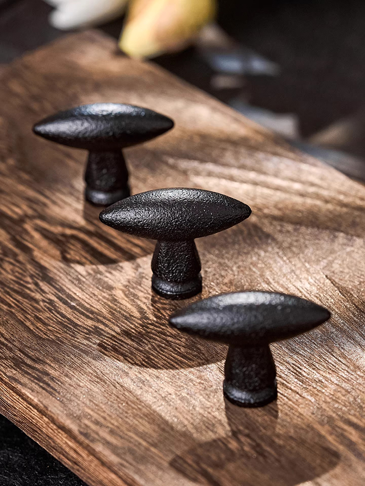 Núm tay nắm tủ Oval đen vân sần Minimal Style JSHS05 | Flexdecor VN | 10