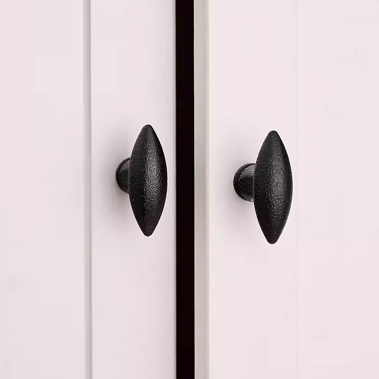 Núm tay nắm tủ Oval đen vân sần Minimal Style JSHS05 | Flexdecor VN | 26