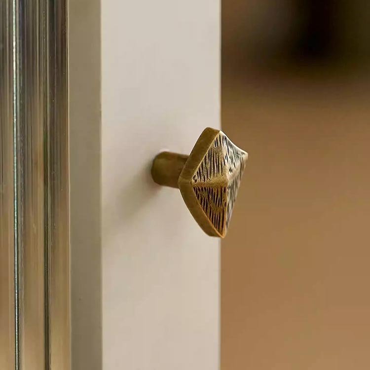 Núm tay nắm tủ đồng thau viên sỏi Vintage SCGTS02 | Flexdecor VN | 27