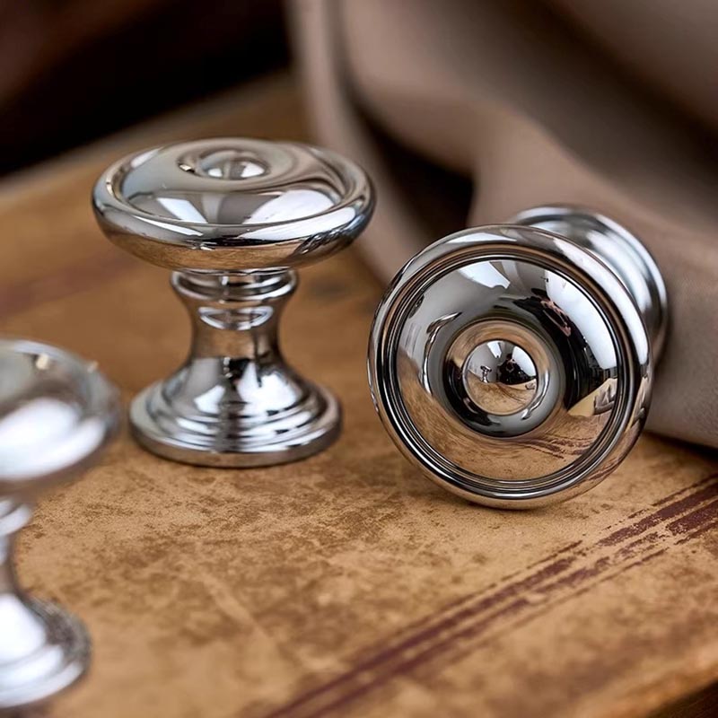 Núm tay nắm tủ đồng tròn màu bạc YTDKY04 | Flexdecor VN | 13