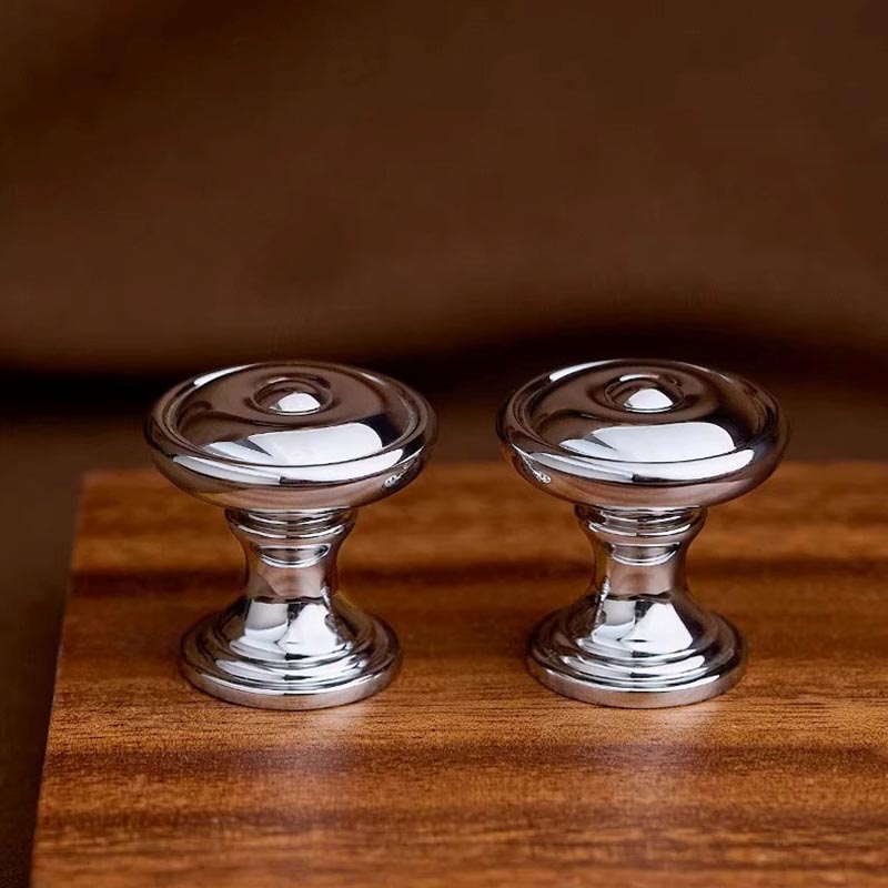 Núm tay nắm tủ đồng tròn màu bạc YTDKY04 | Flexdecor VN | 7