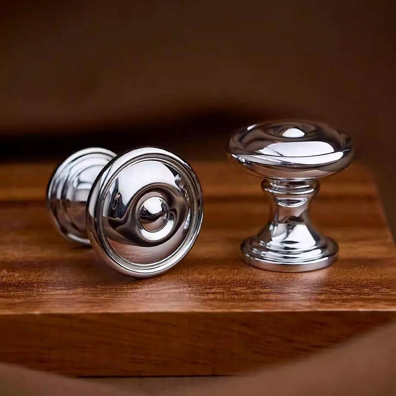 Núm tay nắm tủ đồng tròn màu bạc YTDKY04 | Flexdecor VN | 17