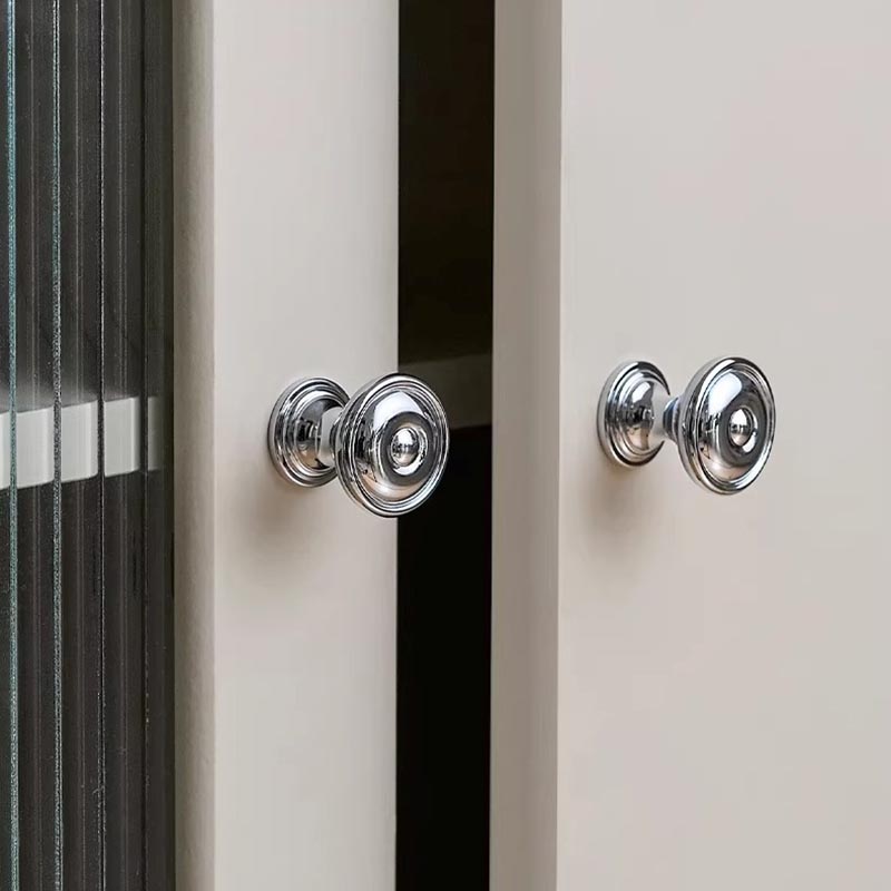 Núm tay nắm tủ đồng tròn màu bạc YTDKY04 | Flexdecor VN | 21