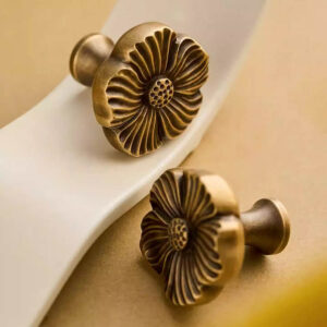 Núm tay nắm tủ hoa nổi phong cách Vintage Bloom HTGTS02