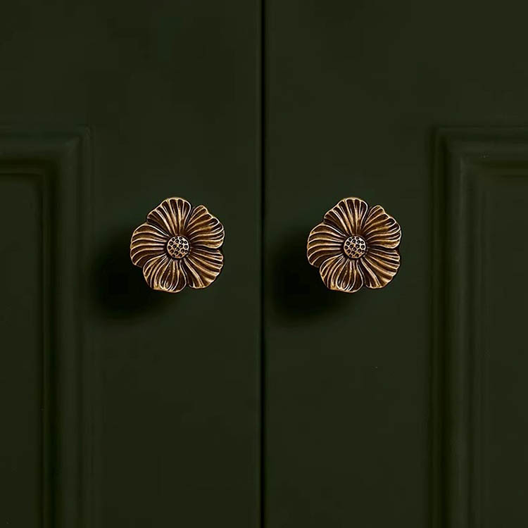 Núm tay nắm tủ hoa nổi phong cách Vintage Bloom HTGTS02 | Flexdecor VN | 25