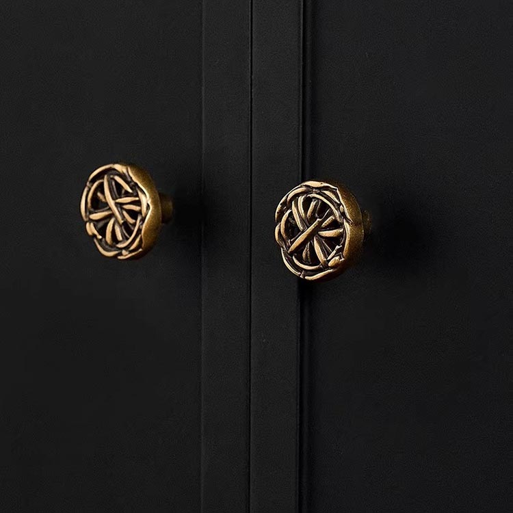 Núm tay nắm tủ họa tiết đan thủ công Vintage ZWGTS02 | Flexdecor VN | 18