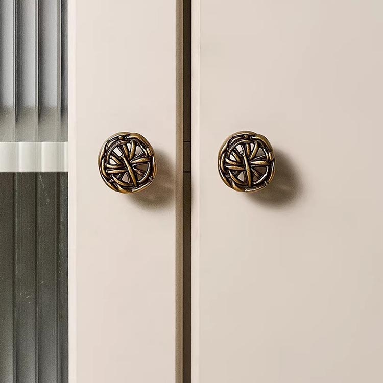 Núm tay nắm tủ họa tiết đan thủ công Vintage ZWGTS02 | Flexdecor VN | 24