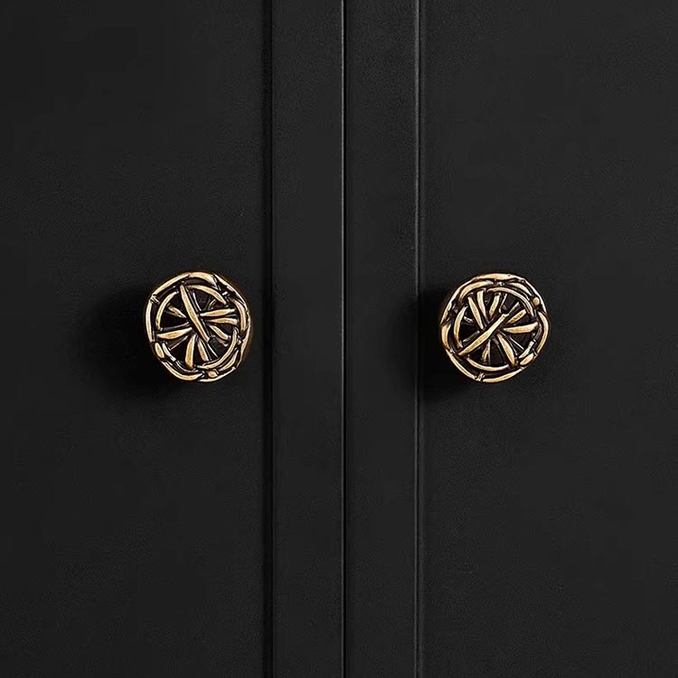 Núm tay nắm tủ họa tiết đan thủ công Vintage ZWGTS02 | Flexdecor VN | 20