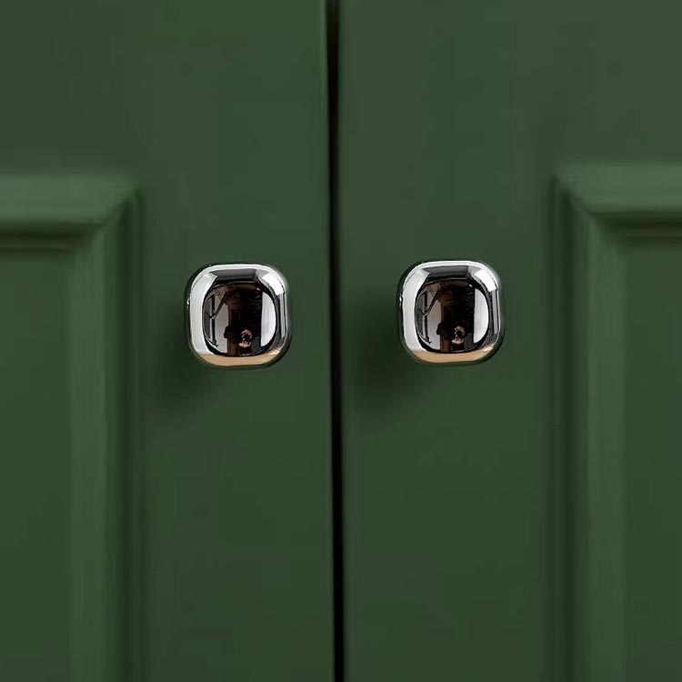 Núm tay nắm tủ màu bạc gương dáng vuông LKDDY04 | Flexdecor VN | 16