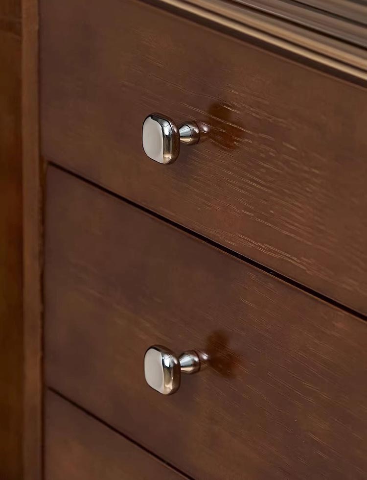 Núm tay nắm tủ màu bạc gương dáng vuông LKDDY04 | Flexdecor VN | 14