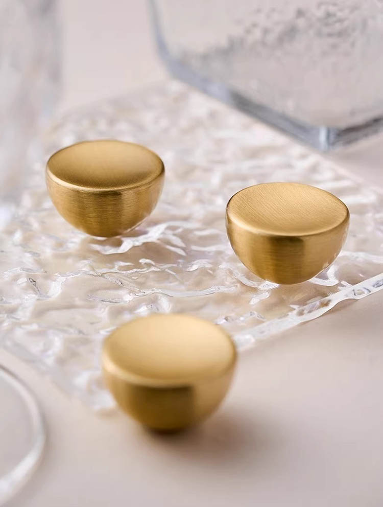 Núm tay nắm tủ tròn đặc đồng mờ Classic WYTBS01 | Flexdecor VN | 6