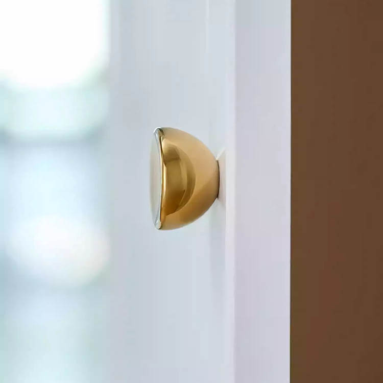 Núm tay nắm tủ tròn đặc đồng vàng bóng WYDDJ04 | Flexdecor VN | 19