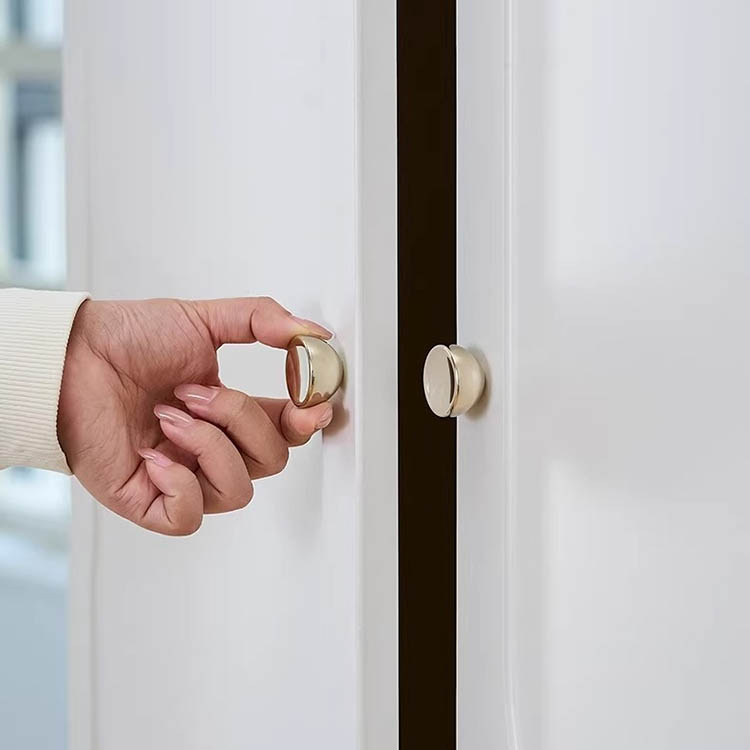 Núm tay nắm tủ tròn đặc màu bạc Niken WYNY05 | Flexdecor VN | 20