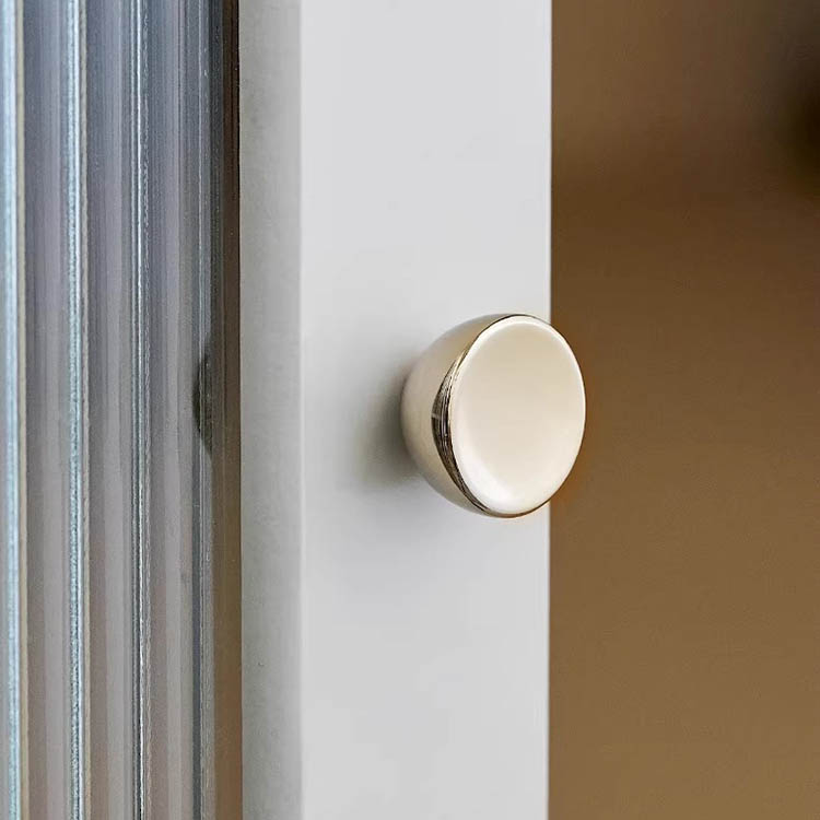 Núm tay nắm tủ tròn đặc màu bạc Niken WYNY05 | Flexdecor VN | 22