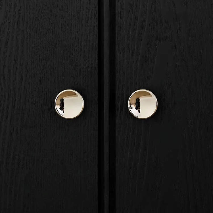 Núm tay nắm tủ tròn đặc màu bạc Niken WYNY05 | Flexdecor VN | 24