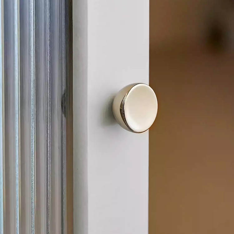 Núm tay nắm tủ tròn đặc màu bạc Niken WYNY05 | Flexdecor VN | 16