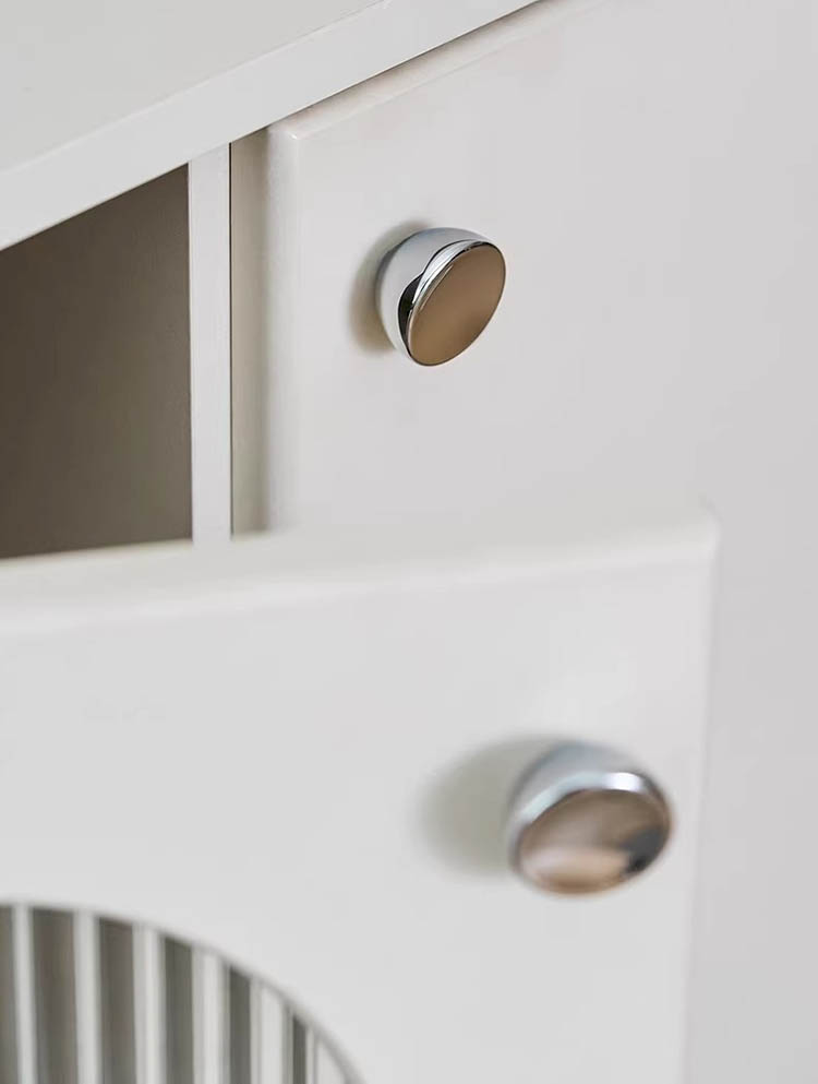 Núm tay nắm tủ tròn đặc màu bạc WYDDY03 | Flexdecor VN | 24