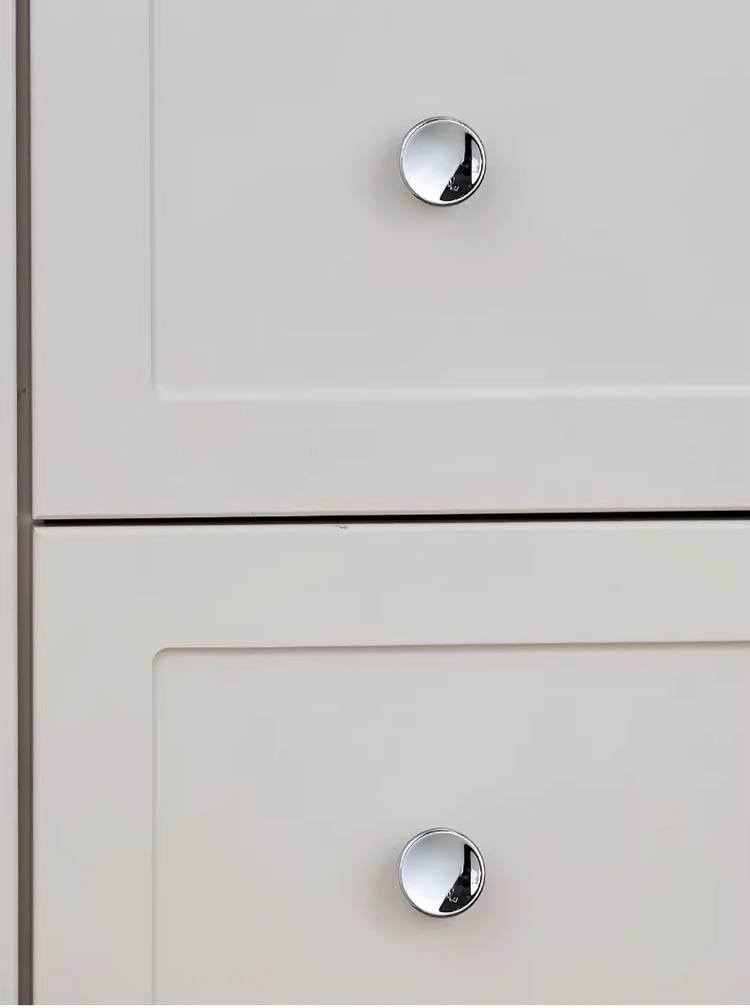 Núm tay nắm tủ tròn đặc màu bạc WYDDY03 | Flexdecor VN | 22