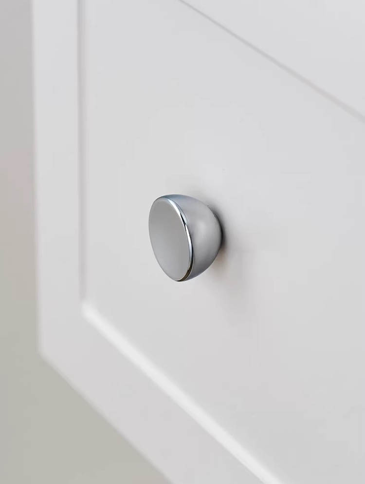 Núm tay nắm tủ tròn đặc màu bạc WYDDY03 | Flexdecor VN | 20