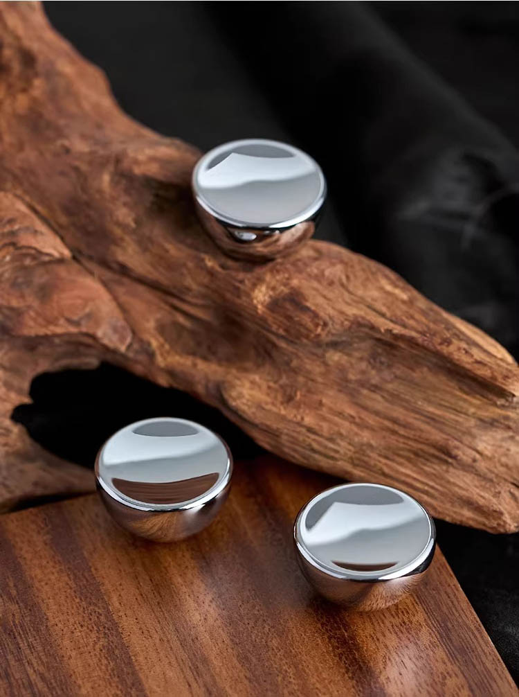 Núm tay nắm tủ tròn đặc màu bạc WYDDY03 | Flexdecor VN | 16