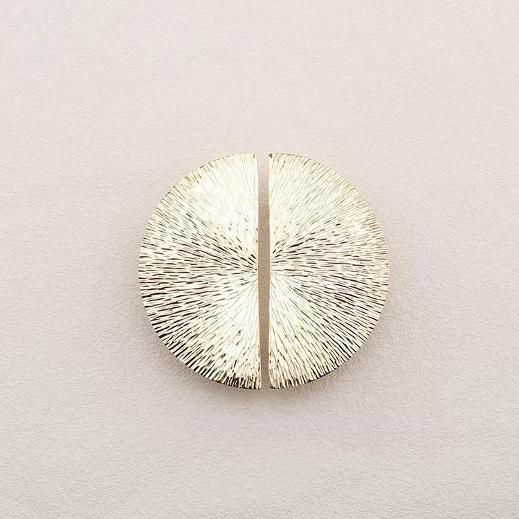 Tay nắm tủ bán nguyệt vân ánh sáng bằng đồng OVLI96 | Flexdecor VN | 27