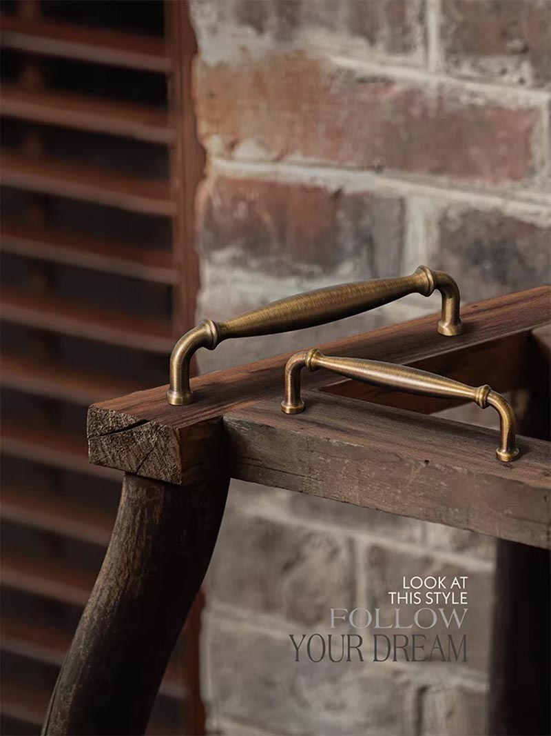 Tay nắm tủ đồng thau Vintage cao cấp DOR91 | Flexdecor VN | 13