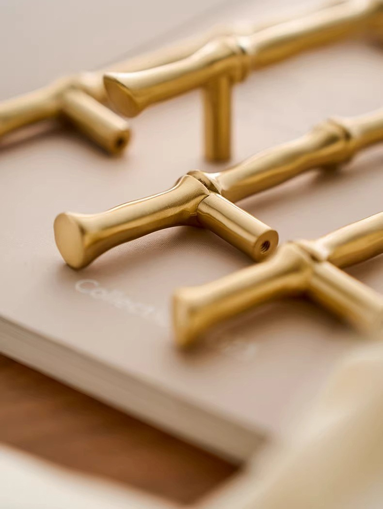 Tay nắm tủ nhánh trúc bằng đồng ZJ03 | Flexdecor VN | 21