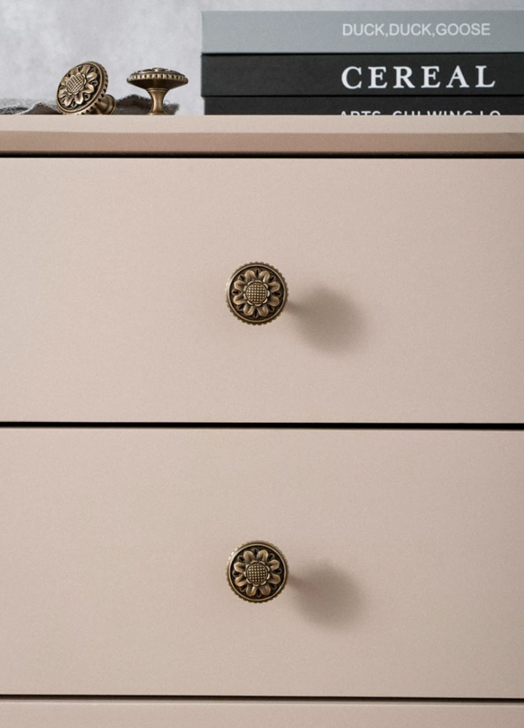 Núm tay nắm tủ đồng hoa hướng dương Vintage HGT6192 | Flexdecor VN | 20
