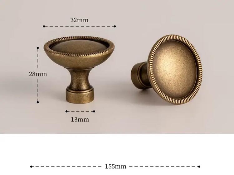 Tay nắm tủ đồng thau Vintage cao cấp HGT1112 | Flexdecor VN | 17