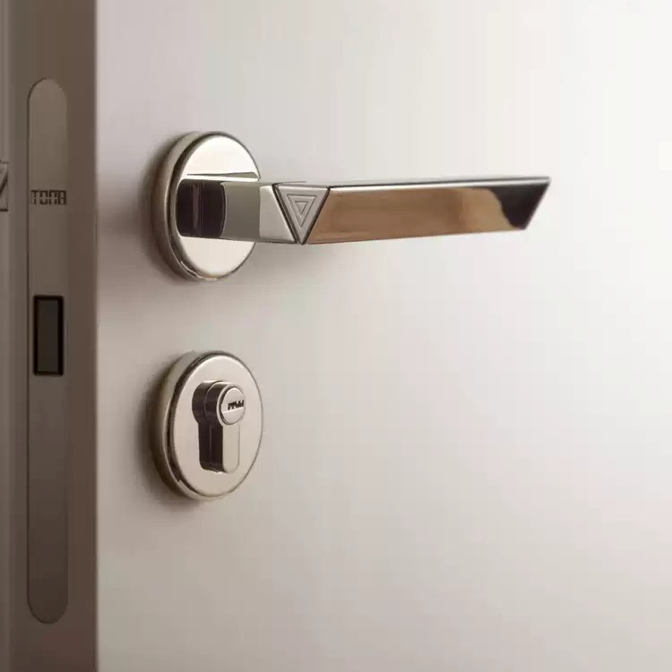 Khóa tay gạt đồng thau bạc Titan sáng tạo TONA875 | Flexdecor VN | 16