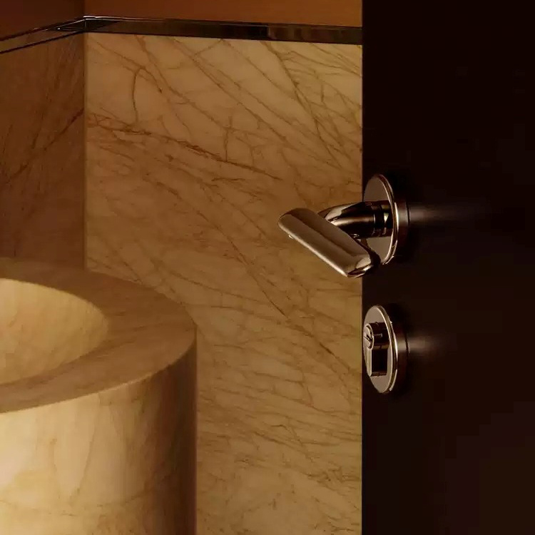 Khóa tay gạt đồng thau mạ chrome hiện đại TONA666 | Flexdecor VN | 21